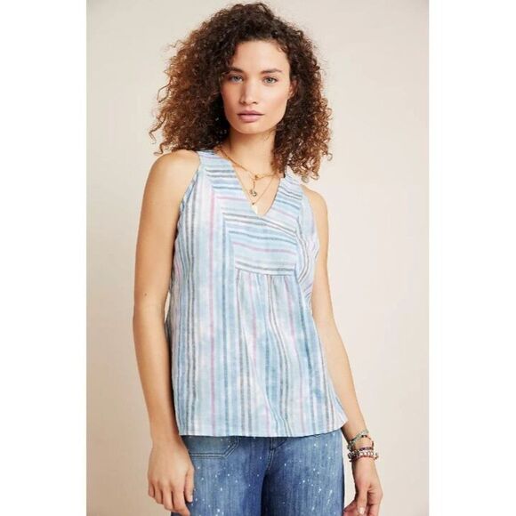 NWT! Amadi Anthropologie Caroline Tie-Dye Blouse Size Small - Picture 1 of 7